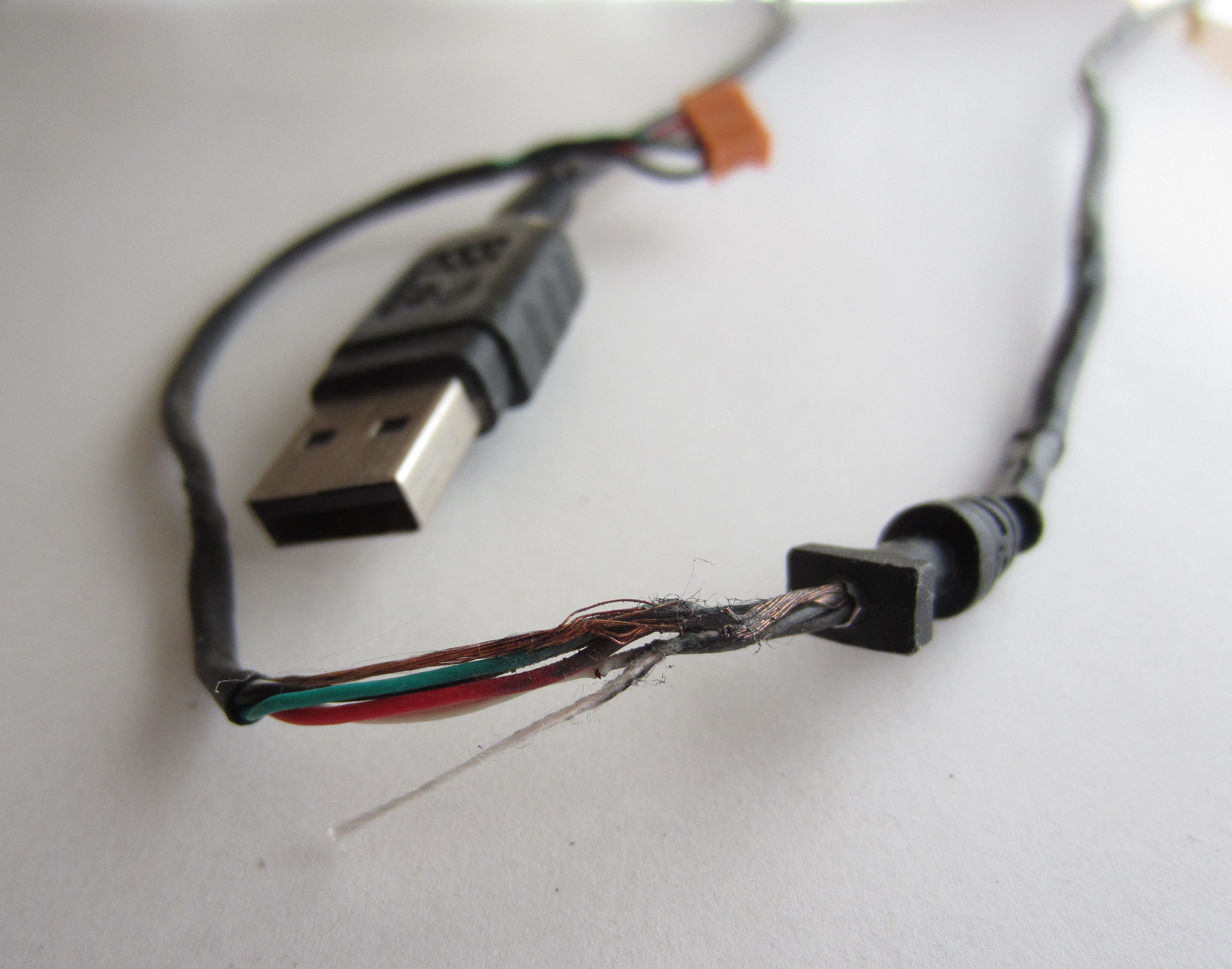 damaged usb cable