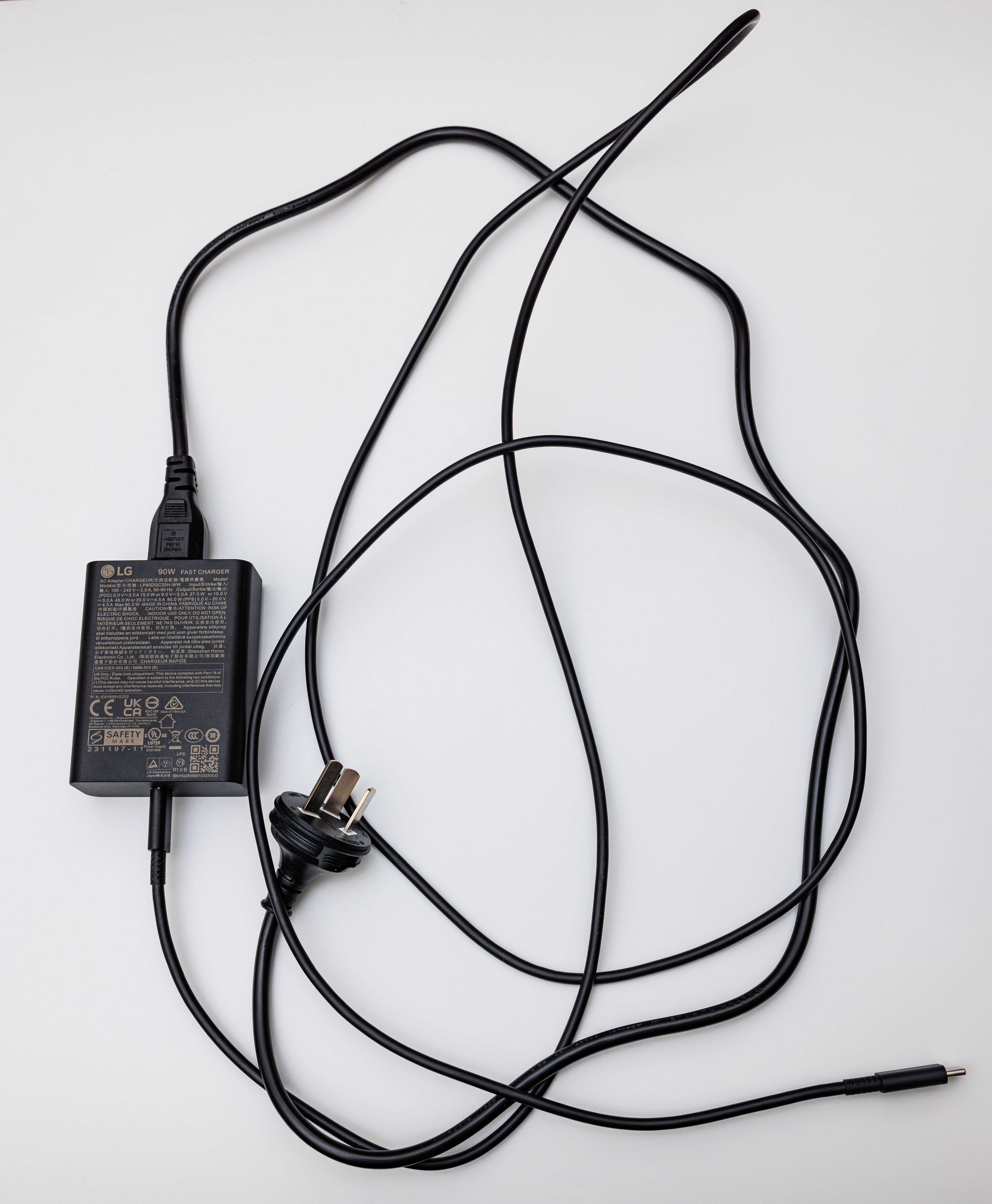 fast charging adapter plugged into smartphone